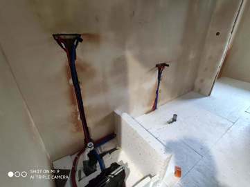 Rudy - Ogrzewanie podłogowe i instalacje wod kan w domu jednorodzinnym